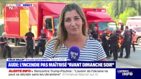 Incendie dans l'Aude: les pompiers redoutent le vent et les températures élevées