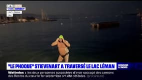 Le "phoque" Stève Stievenart a réussi à traverser le lac Léman