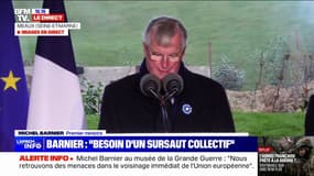 11-Novembre: Michel Barnier rend hommage à Simone Veil en la qualifiant de femme "belle, forte et courageuse"