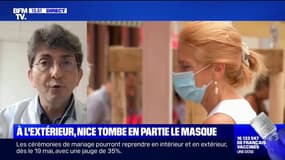 Port du masque: "Si on est à l'extérieur, il n'y a pas de crainte", selon cet infectiologue