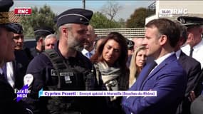 Emmanuel Macron en visite surprise à Marseille
