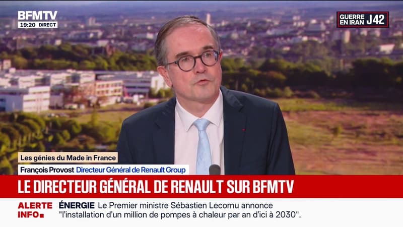 François Provost, directeur général de Renault, affirme que le plan annoncé par Sébastien Lecornu "est équilibré et va dans le bon sens"