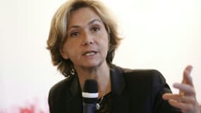 Valérie Pécresse, la présidente Les Républicains de la région Ile-de-France, lors d'une conférence de presse à Paris le 21 mars 2016