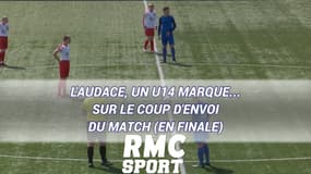 L'audace, un U14 marque... sur le coup d'envoi du match (en finale)
