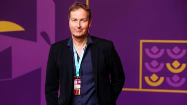 Kasper Hjulmand, sélectionneur du Danemark, lors du tirage du Mondial 2022