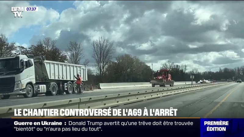 Autoroute A69: le chantier à l'arrêt