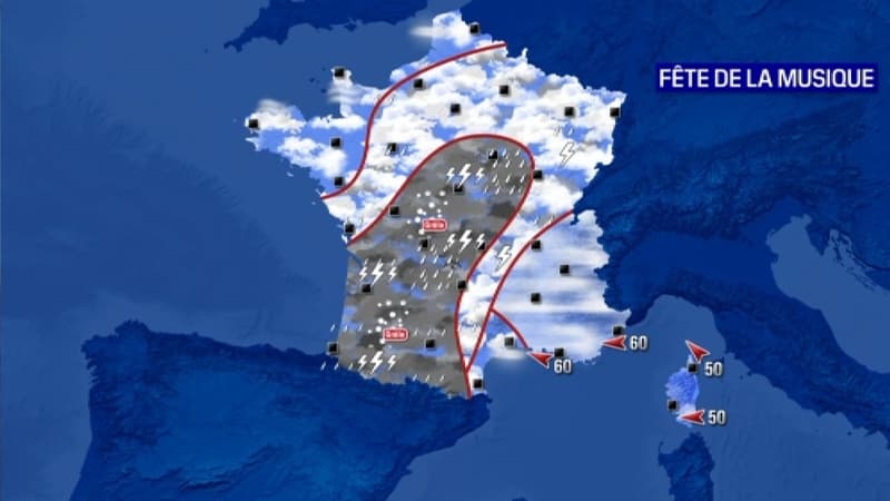 L'édition 2023 de la fête de la musique pourrait bien être gâchée par les orages prévus ce soir dans une bonne partie de l'Hexagone