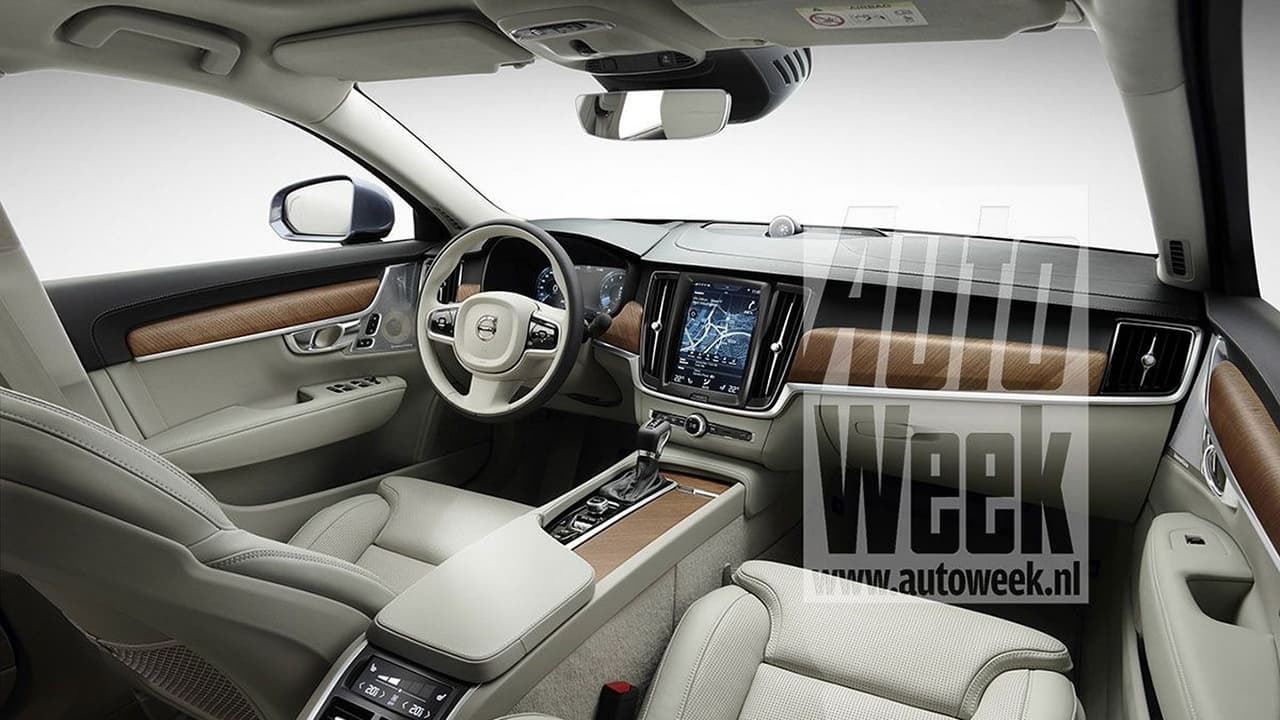 Sur ces images volées du site autoweek.nl, l'intérieur du V90, classieux et typique de Volvo.