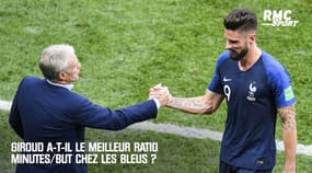 France - Moldavie : Le ratio minutes/but de Giroud est-il le meilleur chez les Bleus ? 