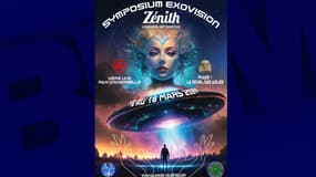 L'affiche du Symposium Exovision, drôle de congrès sur la vie extraterrestre, organisé mi-mars au Zénith de Limoges.