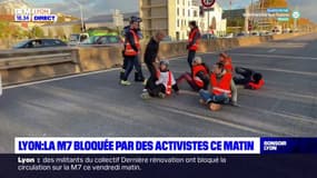 Lyon : la M7 bloquée par des activistes ce vendredi matin