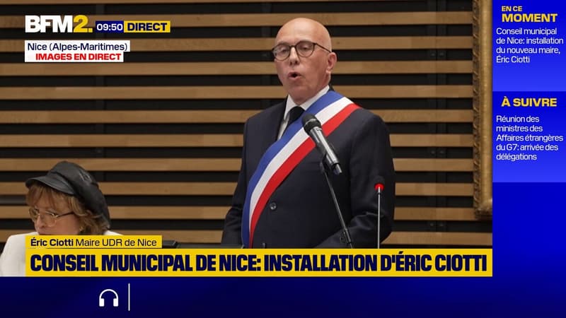 Éric Ciotti, maire UDR de Nice, lance un appel aux policiers municipaux de la ville de Saint-Denis