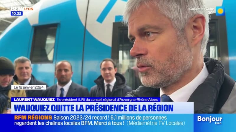 Auvergne-Rhône-Alpes: élu député, Laurent Wauquiez quitte la présidence de la région