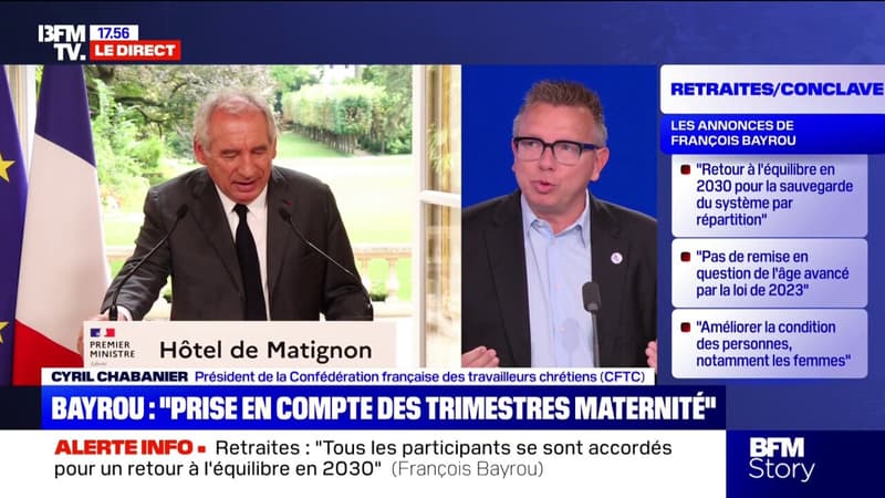 Conclave sur les retraites: 