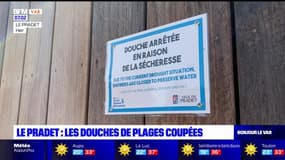 Le Pradet: l'eau des douches de plage coupée