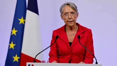 La Première ministre française Elisabeth Borne à Matignon à Paris, le 19 juin 2022