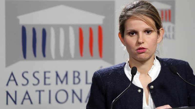 La députée macroniste Marie Lebec le 14 janvier 2020 à l'Assemblée nationale