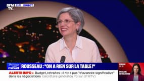 Négociations sur le budget: "Il n'y a pas d'avancée", indique Sandrine Rousseau (les Écologistes)