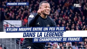 Première Division  : Kylian Mbappé entre un peu plus dans la légende du championnat de France