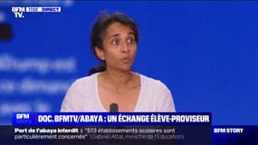 Abaya à l'école: "On a la règle qui ne peut pas être discutée, mais on a le dialogue pour faire passer le message", pour Sophie Vénétitay (SNES-FSU) 