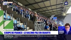 Coupe de France: les supporters se réjouissent de la qualification du Racing en quarts de finale