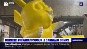 Derniers préparatifs pour le carnaval de Nice