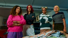 Zoe Marchal, Tya Deslauriers, Naidra Ayadi, Pascale Arbillot dans "Les Lionnes". 
