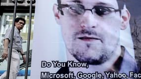 A Hong Kong, des affiches ont été collées pour soutenir Ed Snowden.