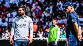 Lionel Messi et Christophe Galtier