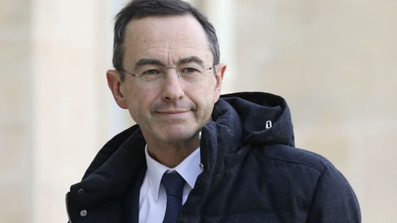 Le sénateur LR Bruno Retailleau dans la cour de l'Elysée, le 5 février 2019 - LUDOVIC MARIN / AFP