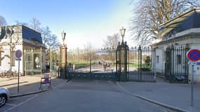 L'entrée du Parc de la tête d'or, à Lyon (Rhône), en février 2022.