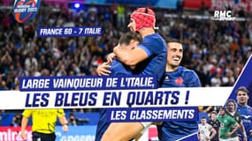 Mondial rugby : La France corrige l’Italie et se qualifie en quarts, les classements