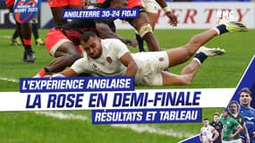 Angleterre 30-24 Fidji : La Rose en demie, résultats et tableau final