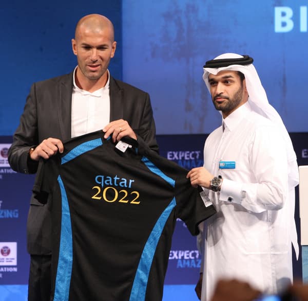 Zidane apoya a Qatar en 2010 Zidane apoya a Qatar en 2010