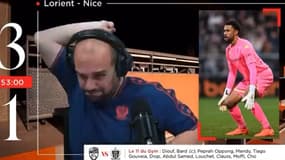 Constantin Djivas le commentateur de l'OGC Nice face à Lorient, le 30 novembre 2025.