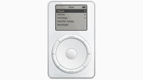 La première version de l'iPod d'Apple, sortie en 2001