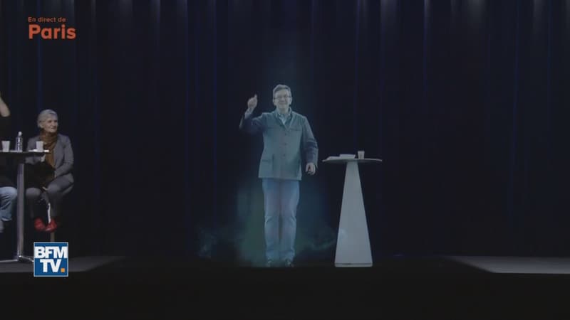 Le double "holographique" de Mélenchon le 5 février
