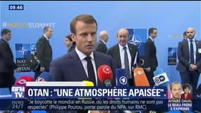OTAN: "Nous allons poursuivre ce matin les travaux dans une atmosphère apaisée", affirme Emmanuel Macron