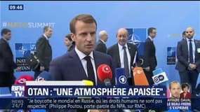 OTAN: "Nous allons poursuivre ce matin les travaux dans une atmosphère apaisée", affirme Emmanuel Macron