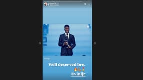 "Bien mérité frère", le message de Kylian Mbappé pour Vinicius Jr après avoir été élu meilleur joueurs aux trophées Fifa The Best