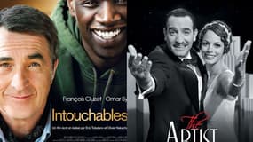 Nominés respectivement 10 et 9 fois, les films "The Artist" et "Intouchables" sont au coude-à-coude…