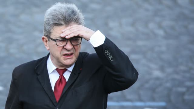 Jean-Luc Mélenchon le 14 juillet 2018 sur les Champs-Elysées.