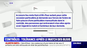 Match des Bleus: Gérald Darmanin demande aux forces de l'ordre "de faire preuve de mansuétude" concernant le couvre-feu à 23h