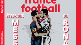 La Une de France Football avec Messi et Ronaldo