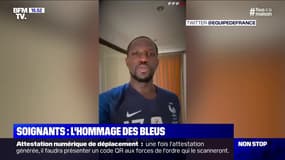 Virus: l'hommage des Bleus aux soignants