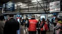 Des voyageurs coincés à la gare de Lyon Part-Dieu le 2 avril