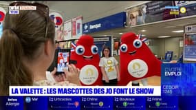 Var: les mascottes des JO 2024 en visite à La Valette