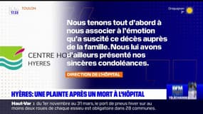 Hyères: une plainte après la mort d'un patient à l'hôpital