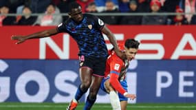 Tanguy Kouassi lors de Gérone-Séville, le 21/01/2024