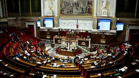 Une séance de débat sur la première partie du projet de loi de finances 2025 à l'Assemblée nationale, à Paris le 23 octobre 2024